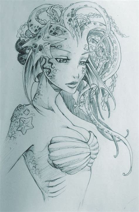 Beautiful Mermaid Drawing At Getdrawings Free Download