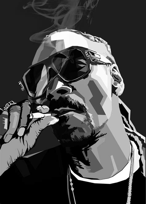 Snoop Dogg Rapper Poster By Nguyen Dinh Long Displate Dog Pop Art
