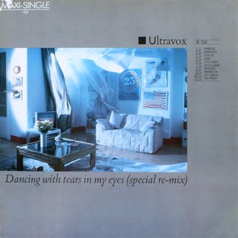 Ultravox Dancing With Tears In My Eyes Special Re Mix Vinyl Maxi Single Rpm