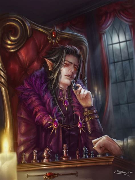 Vampire Elves Fantasy Fantasy Illustration Vampire