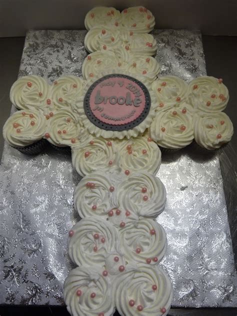 Cakes By Paula 1st Communion Cupcake Cross Cake