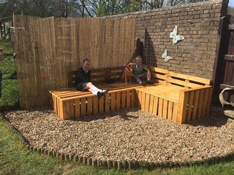 Diy Pallet Sectional Bench For Patio And Gazebo