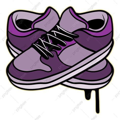 Cartoon Shoes Hd Transparent Purple Shoes Cartoon Art Cartoon