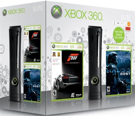 Microsoft Xbox 360 Elite 120 Gb Spring Bundle With 2 Games My Xbox
