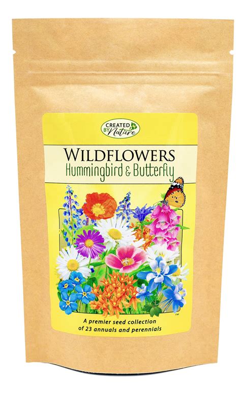 Hummingbird And Butterfly Wildflower Seed Mix Over 60000 Seeds
