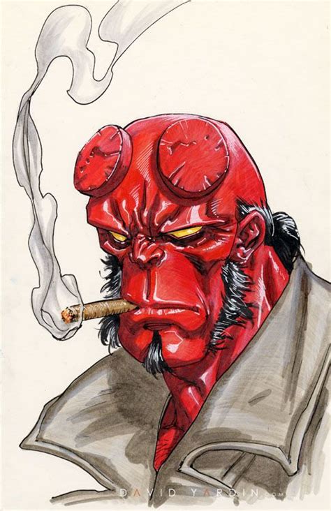 Hellboy By Davidyardin On Deviantart Hellboy Art Superhero Art