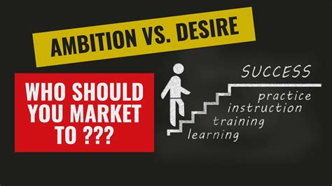 Ambition Vs Desire And Which One To Market To Youtube