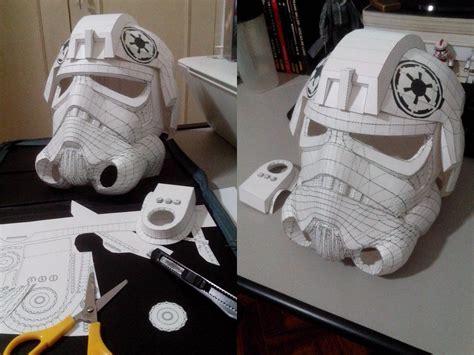 Printable Papercraft Stormtrooper Helmet Printable Pa