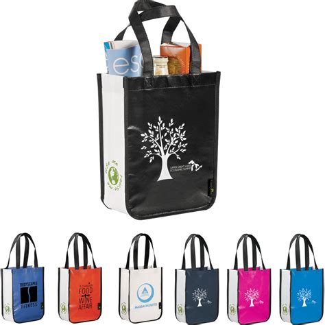 Eco friendly nonwoven bags models. Small Laminated Non-Woven Shopper Tote | Custom tote bags ...