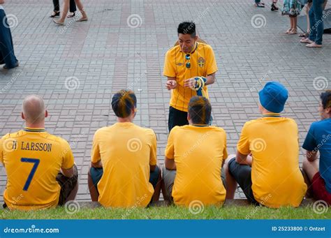Swedish Football Fans On Euro 2012 Editorial Image Image Of Soccer City 25233800