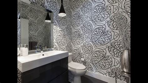 Modern Bathroom Wallpaper Design Youtube