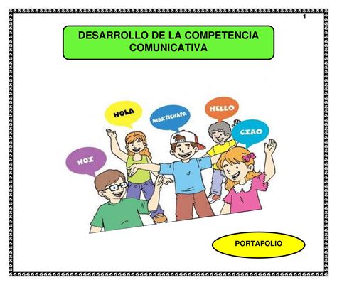 Calam O Portafolio Desarrollo De La Competencia Comunicativa