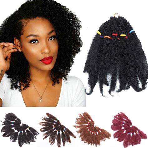 Buy Afro Kinky Marley Braiding Hair Bulk Synthetic Twist Curly Hair 11 Inch 1 Pack Marley Braids