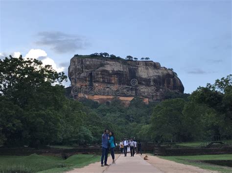 Sigiriya Or Sinhagiri Ancient Rock Fortress In Sri Lanka Editorial
