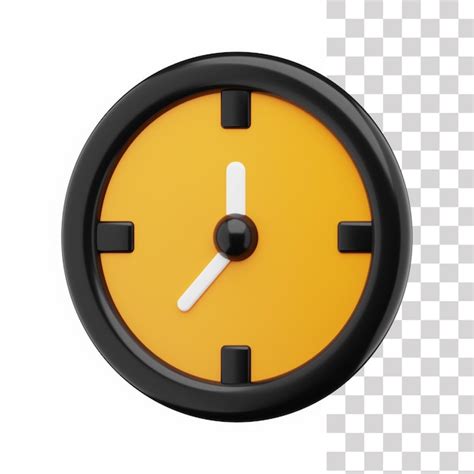 Premium Psd Clock 3d Icon
