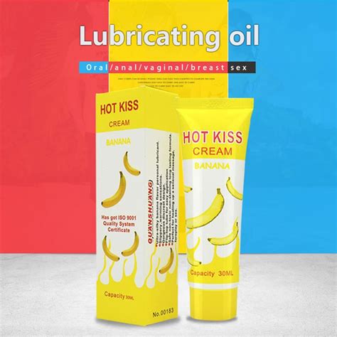 HOT KISS Banana Flavor Lubricant Safe Can Edible Oral Lubricant Female