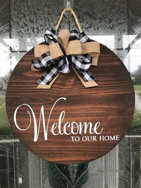 Welcome To Our Home Sign Pappys Traditions Door Signs Diy Welcome
