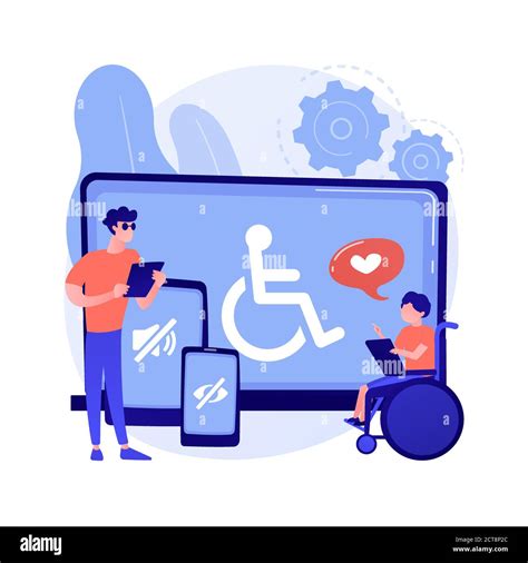 Electronic Accessibility Abstract Concept Vector Illustration Stock