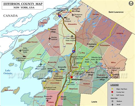 Jefferson County Ny Map