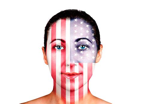 280 American Flag Face Paint Stock Photos Pictures And Royalty Free