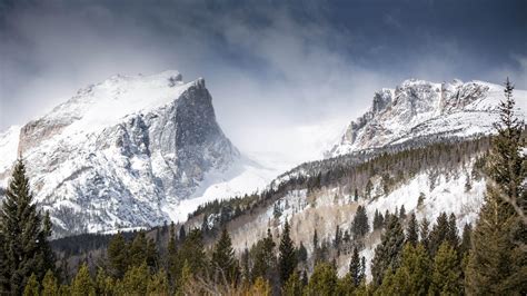 Snow Covered Mountains Wallpaper Wallpapersafari