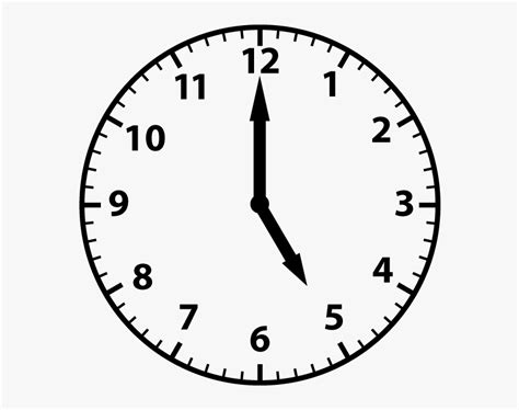 1 05 Clock Clipart Clipart Stock Clipart Clock Half