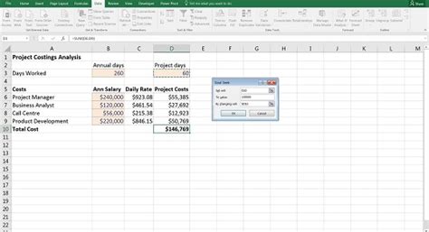 How To Use Goal Seeking In Your Excel Financial Model Dummies