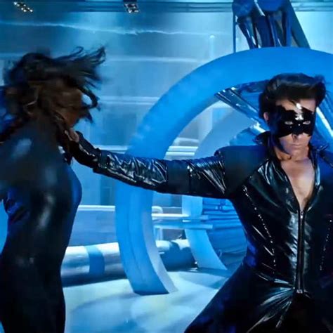 hrithik roshan in a still from the bollywood superhero film krrish 3