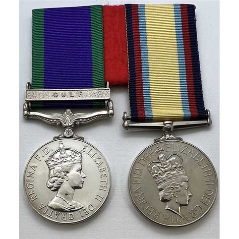 Gsm Gulf And Gulf War Pair Royal Navy Liverpool Medals