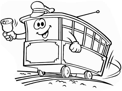 Drawing Tramway 145613 Transportation Printable Coloring Pages