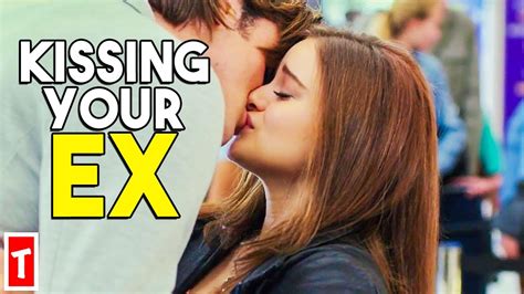 actor exes who had to kiss on tv after breaking up youtube