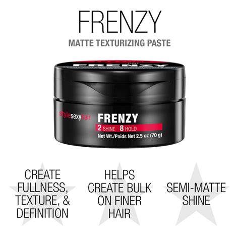 Style Sexy Hair Frenzy Matte Texturizing Paste Sexy Hair Concepts Cosmoprof