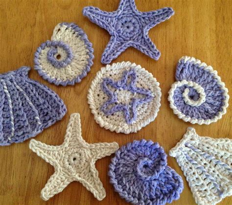 35 Amazing Crochet Seashell Applique Pattern Free In 2020 Crochet