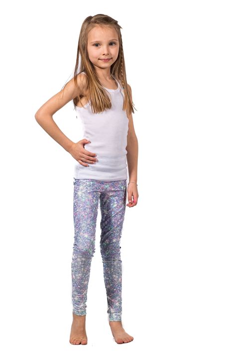 Dia Kids Legging Printed Sparkly Glitter Baby Tights Pastel Glittery