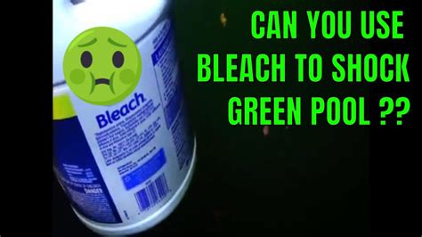 Pool builders often partner with lenders to provide loans. Can You Use Liquid Bleach To Shock a Green Pool ? - YouTube
