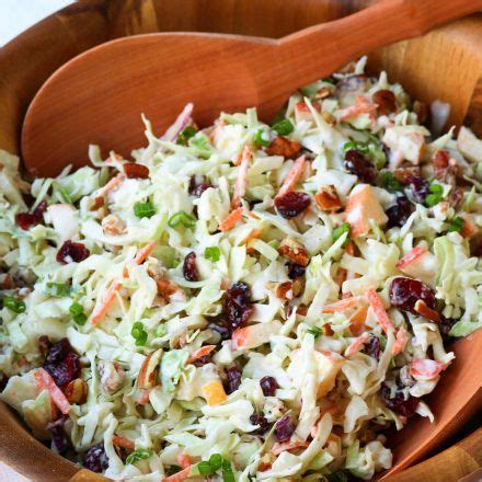 Crunch noodles in the bottom of large bowl and top with broccoli slaw. Cranberry Pecan Slaw - A Southern Soul | Slaw recipes ...