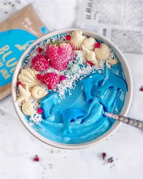 Ocean Blue Spirulina Bowl Smoothie Bowl Recipe Smoothie Bowl Food