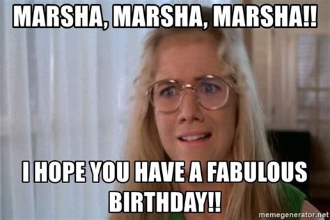 Happy Birthday Marsha Meme Captions Beautiful