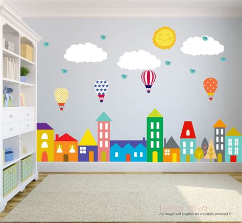 City Wall Decals Wall Decals Nursery Baby Wall Decal Kids