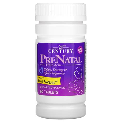 21st Century Prenatal With Folic Acid 60 Tablets Iherb
