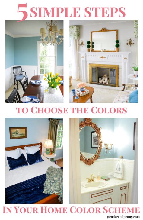 5 Simple Steps To Choose The Colors In Your Home Color Scheme Pender