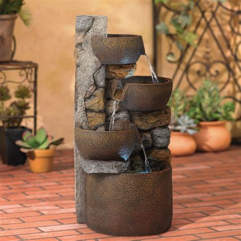 John Timberland Ashmill Urn Rustic Cascading Outdoor Floor Water