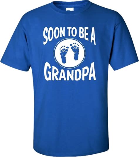 Adult Soon To Be A Grandpa New Grandfather T Shirt Fashion Funny Tops