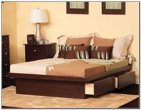 A king size bed is an excellent option for master bedrooms—ideally, you'll want your bedroom to be on the larger side. King Size Platform Bed With Drawers - Beds : Home Design Ideas #qbn1aEYn4m4254