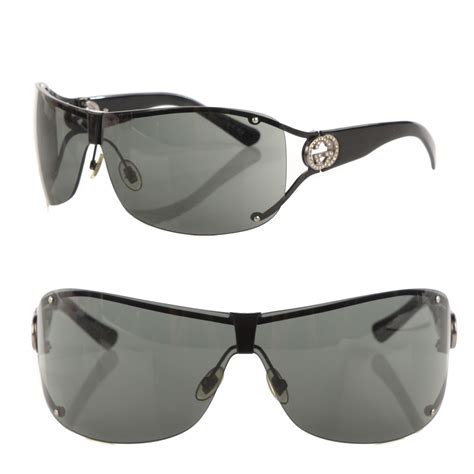 gucci crystal gg sunglasses 2807 s black 123619