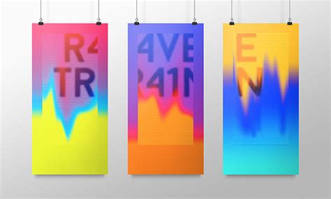 Showcase Of Creative Designs Made With Vibrant Gradients Poster