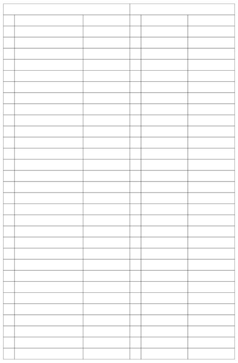 Printable Blank Chart With Lines Printable Chart Invoice Template