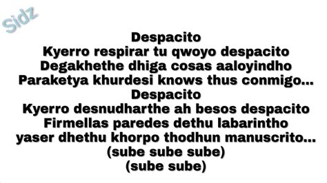 View 19 Despacito Song Lyrics In English Words Polo Stail