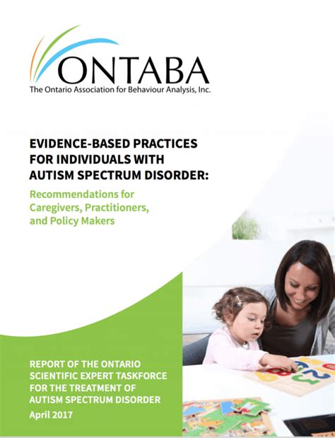Evidence Based Practices For Individuals With Autism Spectrum Disorder