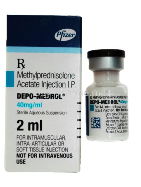 Depo Medrol Mg Ml Injection Ml Schedule H Methylprednisolone Mg Pfizer Limited